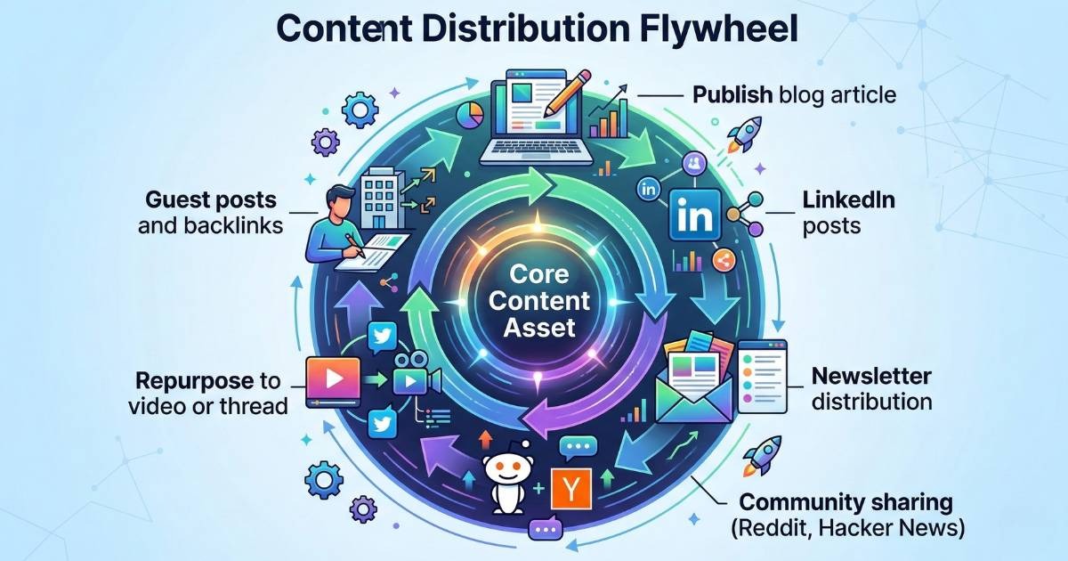 Developer audience content marketing channels including GitHub, Stack Overflow, and Hacker News for SaaS products
