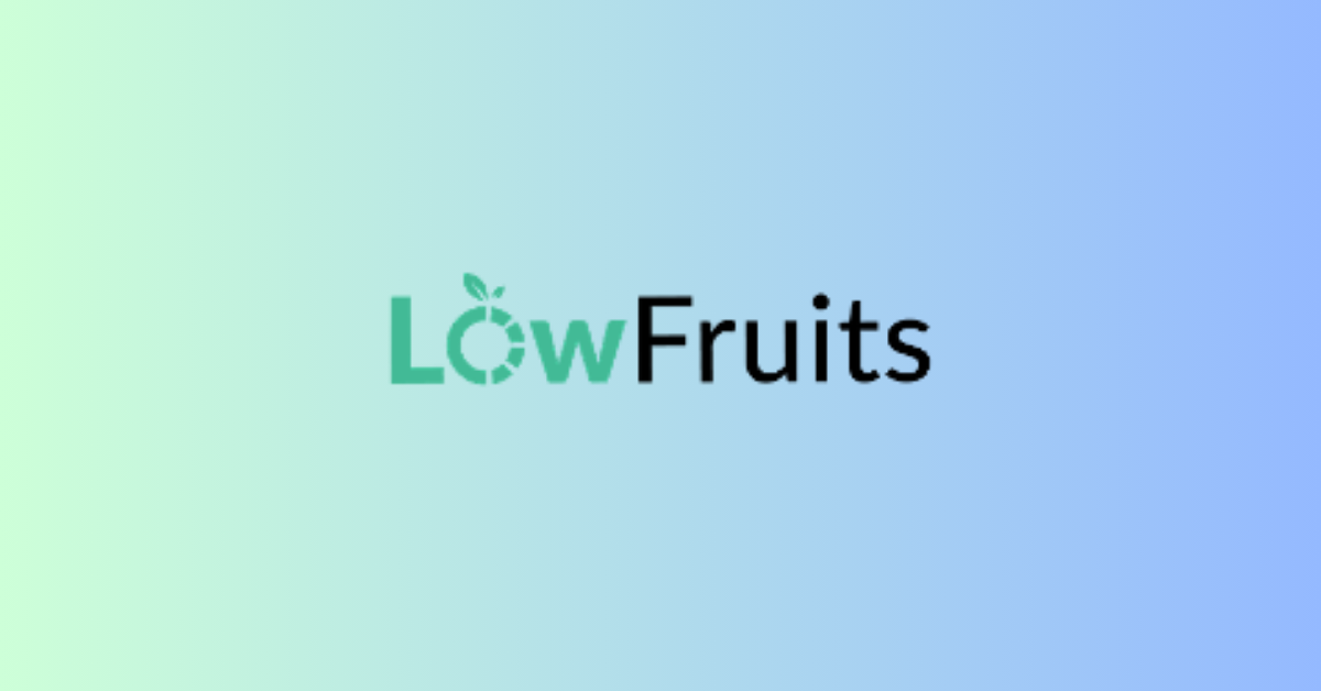 LowFruits keyword research tool review for easy keywords
