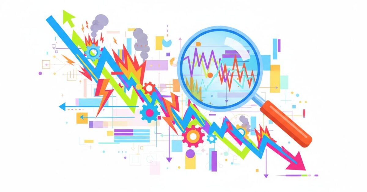 Content decay report tracking declining page traffic