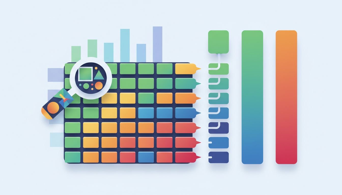 SaaS content audit workflow illustrated with colored keep, update, merge, and delete buckets